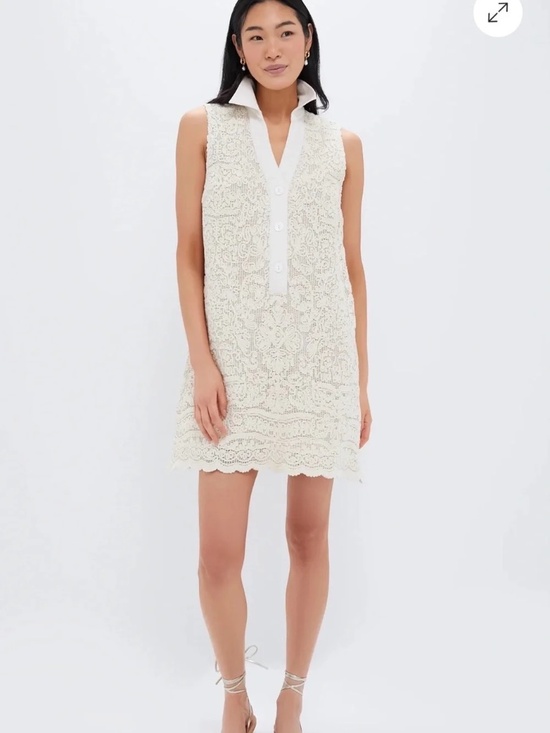 Tuckernuck Dresses & Skirts - Tuckernuck Cream Lace Sleeveless Collier Dress, Size Small, NWT